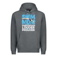 Rock womens swimmer swim mom louder prouder sports mother t shirt t shirt Premium Hoodie - linhVisuals
