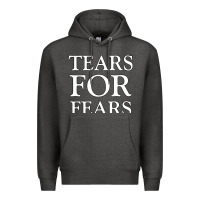 Charcoal Heather Tëärs För Fëärs WHITE Premium Hoodie - linhVisuals