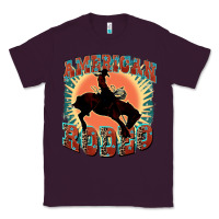 Plum American rodeo Classic Tee - FaDigitalArtStudio