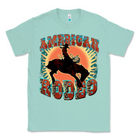Seafoam American rodeo Classic Tee - FaDigitalArtStudio