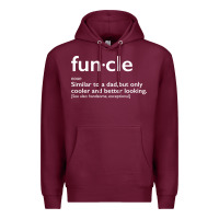Burgundy funcle Premium Hoodie - linhVisuals