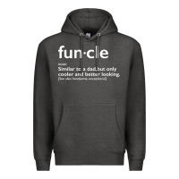 Charcoal Heather funcle Premium Hoodie - linhVisuals