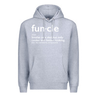 Heather Grey funcle Premium Hoodie - linhVisuals