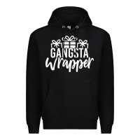 Black gangsta wrapper Premium Hoodie - linhVisuals