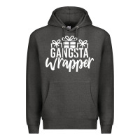 Charcoal Heather gangsta wrapper Premium Hoodie - linhVisuals