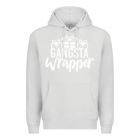 Dove Grey gangsta wrapper Premium Hoodie - linhVisuals