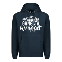 Navy gangsta wrapper Premium Hoodie - linhVisuals