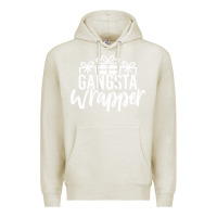 Oatmeal Heather gangsta wrapper Premium Hoodie - linhVisuals