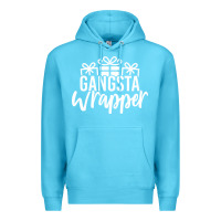 Ocean Blue gangsta wrapper Premium Hoodie - linhVisuals