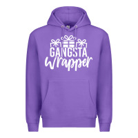 Purple gangsta wrapper Premium Hoodie - linhVisuals