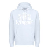 White gangsta wrapper Premium Hoodie - linhVisuals