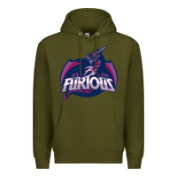 Army Green bi furious   bisexual Premium Hoodie - linhVisuals