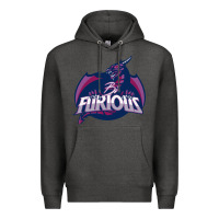 Charcoal Heather bi furious   bisexual Premium Hoodie - linhVisuals