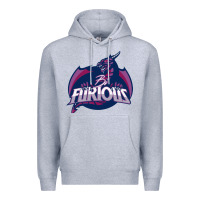 Heather Grey bi furious   bisexual Premium Hoodie - linhVisuals