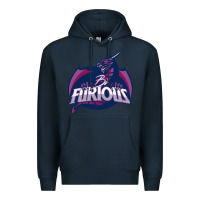 Navy bi furious   bisexual Premium Hoodie - linhVisuals