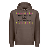 Coffee please don't do coke in the bathroom Premium Hoodie - linhVisuals