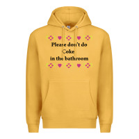 Mustard please don't do coke in the bathroom Premium Hoodie - linhVisuals