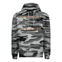 Slate Camo please don't do coke in the bathroom Premium Hoodie - linhVisuals