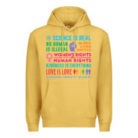 Antique Gold science is real , black lives matter , love is love , equality , kindn Premium Hoodie - linhVisuals