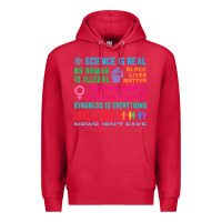 Cardinal science is real , black lives matter , love is love , equality , kindn Premium Hoodie - linhVisuals
