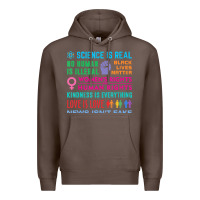 Coffee science is real , black lives matter , love is love , equality , kindn Premium Hoodie - linhVisuals