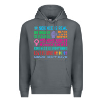 Rock science is real , black lives matter , love is love , equality , kindn Premium Hoodie - linhVisuals