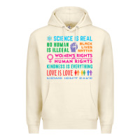 Sandshell science is real , black lives matter , love is love , equality , kindn Premium Hoodie - linhVisuals