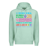 Seafoam science is real , black lives matter , love is love , equality , kindn Premium Hoodie - linhVisuals