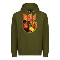Army Green vintage meatloaf bat out of hell Premium Hoodie - linhVisuals