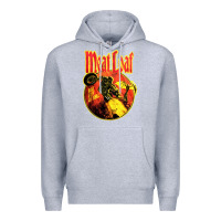 Heather Grey vintage meatloaf bat out of hell Premium Hoodie - linhVisuals