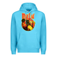 Ocean Blue vintage meatloaf bat out of hell Premium Hoodie - linhVisuals