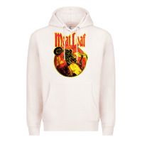 Pale Pink vintage meatloaf bat out of hell Premium Hoodie - linhVisuals