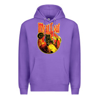 Purple vintage meatloaf bat out of hell Premium Hoodie - linhVisuals