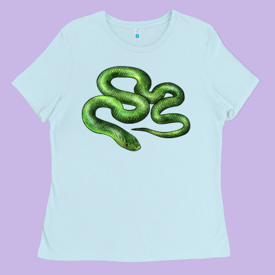 Boomslang Snake Ladies Tee Designed By Lillyallendesigns