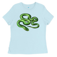 Baby Blue boomslang snake Ladies Tee - LillyAllenDesigns