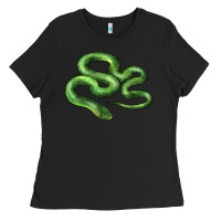 Black boomslang snake Ladies Tee - LillyAllenDesigns