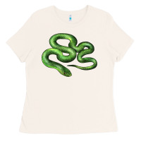 Bone boomslang snake Ladies Tee - LillyAllenDesigns