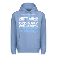Colony Blue having a dirty mind makes ordinary conversations much more interesting Premium Hoodie - linhVisuals