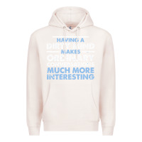 Pale Pink having a dirty mind makes ordinary conversations much more interesting Premium Hoodie - linhVisuals