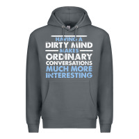 Rock having a dirty mind makes ordinary conversations much more interesting Premium Hoodie - linhVisuals
