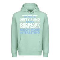 Seafoam having a dirty mind makes ordinary conversations much more interesting Premium Hoodie - linhVisuals