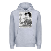 Heather Grey i've lost control of my life   rugrats Premium Hoodie - linhVisuals