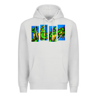 Dove Grey arcade turtles Premium Hoodie - linhVisuals