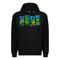 Black arcade turtles Premium Hoodie - linhVisuals