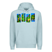 Blue Mist arcade turtles Premium Hoodie - linhVisuals