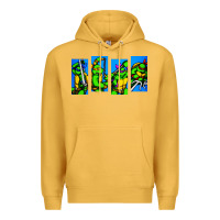 Mustard arcade turtles Premium Hoodie - linhVisuals