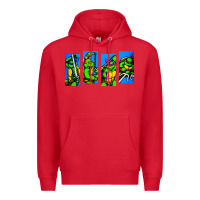 Red arcade turtles Premium Hoodie - linhVisuals