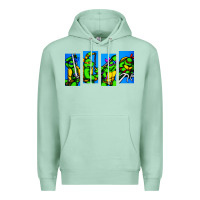 Seafoam arcade turtles Premium Hoodie - linhVisuals