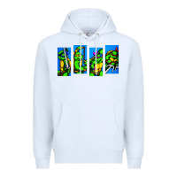 White arcade turtles Premium Hoodie - linhVisuals