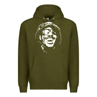 Army Green stevie wonder Premium Hoodie - linhVisuals